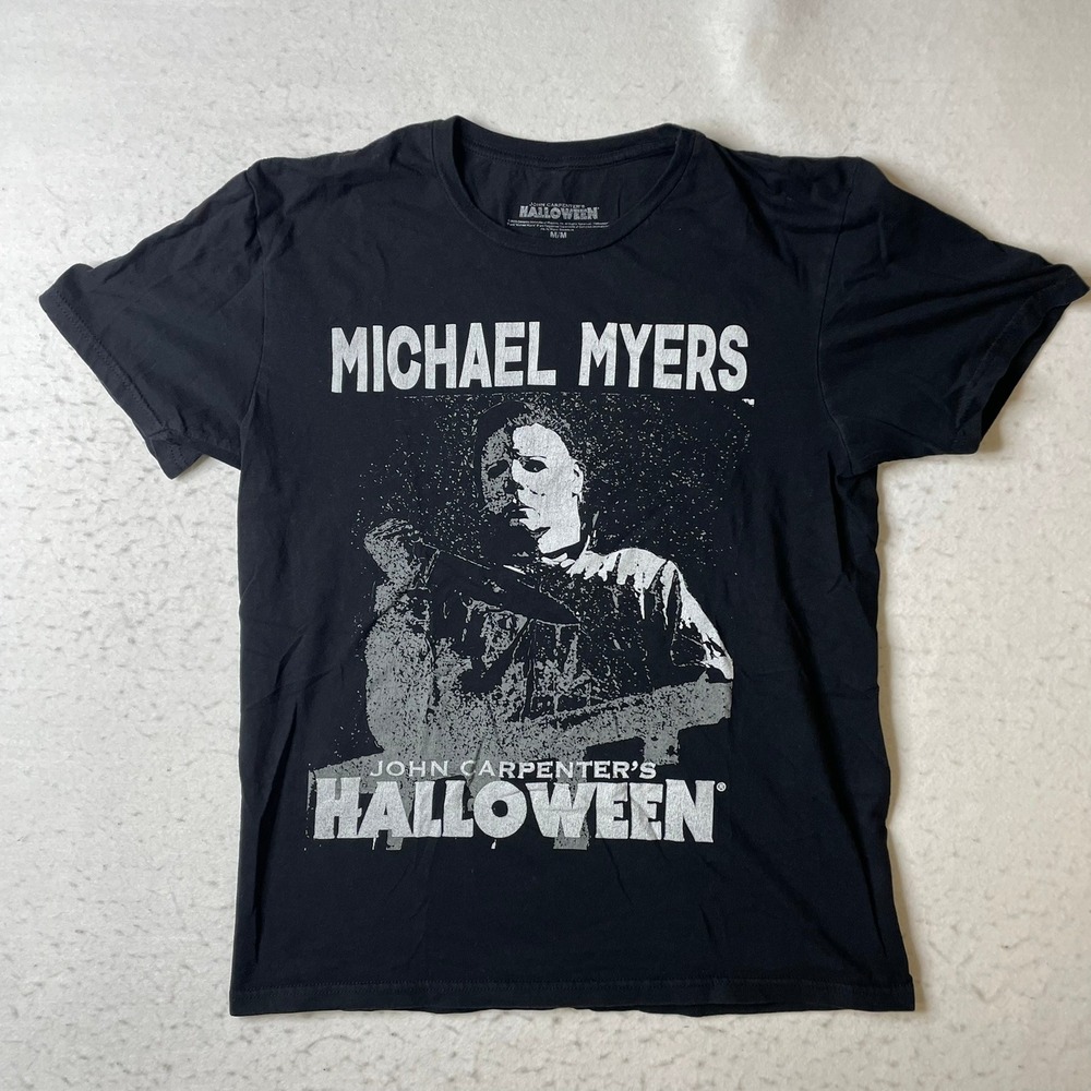 John Carpenter's Halloween Michael Myers Graphic T-Shirt Mens Medium‎ Horror